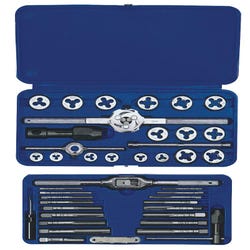 Image for Hanson 41-Piece Machine Screw/Fractional Tap and Hex Die Set, Set of 41 from School Specialty
