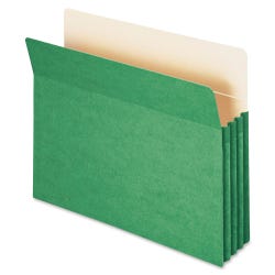 Image for Smead Expanding File Pocket, Letter Size, 3-1/2 Inch Expansion, Green from School Specialty