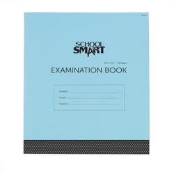 School Smart Examination Blue Book with 16 Pages, 8-1/2 x 11 Inches, Pack of 50 Books 085468