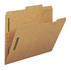 Image for Smead Fastener Folders, Legal Size, 2/5 Cut Tabs, Kraft Brown, Pack of 50 from School Specialty