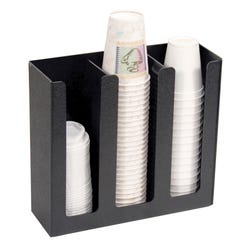 Image for Vertiflex 3-High Columns Cup and Lid Holder, Black from School Specialty