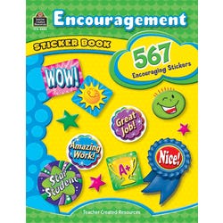 Image for Teacher Created Resources Encouragement Sticker Book, , Grades Pre-K to Grade 8, Set of 567 from School Specialty