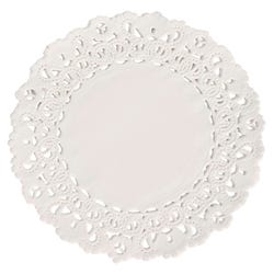 Image for School Smart Paper Die-Cut Round Lace Doily, 4 Inches, White, Pack of 100 from School Specialty