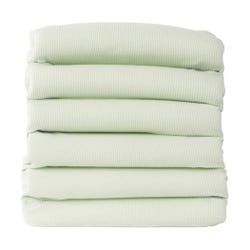 Image for Foundations Softness Crib Blanket, 40 x 30 Inches, Mint, Pack of 6 from School Specialty