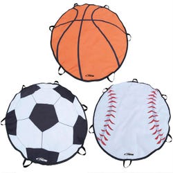 Image for Sportime Sport Parachutes with 6 Handles, 5 Feet, Assorted, Set of 3 from School Specialty