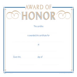 Image for Achieve It! Raised Print Award of Honor Recognition Award, 11 x 8-1/2 inches, Pack of 25 from School Specialty