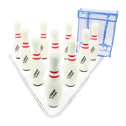 Image for Sportime Standard Bowling Pin Set, White, Set of 10 from School Specialty