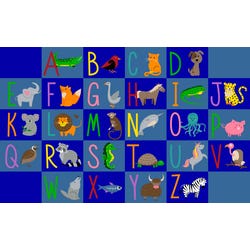 Childcraft Alphabet Animals, 10 Feet 6 Inches x 13 Feet 2 Inches, Rectangle 2137317