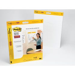 Image for Post-it Self-Stick Easel Pad, 20 x 23 Inches, Unruled, White, 20 Sheets, Pack of 2 from School Specialty