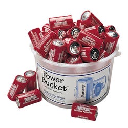 Image for Delta Education D Cell Battery Power Bucket, Pack of 48 from School Specialty