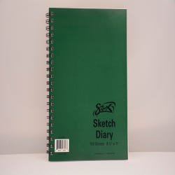 Image for Sax Sulphite Spiral Binding Artists Sketch Diary, 50 lbs, 8-1/2 x 11 Inches, 100 Sheets, White from School Specialty