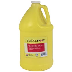 School Smart Tempera Paint, Yellow, 1 Gallon Bottle Item Number 2002728