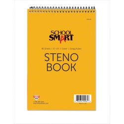School Smart Gregg Ruled Steno Notebook, 6 x 9 Inches, Green, 80 Sheets 085292