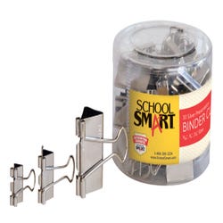 Image for School Smart Nickel Binder Clips, Assorted Sizes, Silver, Pack of 30 from School Specialty