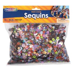 Creativity Street Sequins, Assorted Colors, Sizes and Shapes, 11 Ounces Item Number 2023193