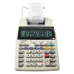 Image for Sharp EL-1750V 12-Digit Printing Calculator, White from School Specialty