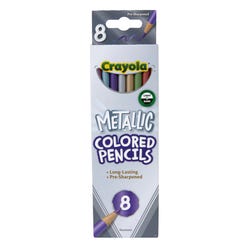 Image for Crayola Colored Pencils, Assorted Metallic Colors, Set of 8 from School Specialty