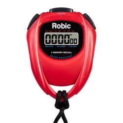 Image for Robic SC-429 Water Resistant All Purpose Stopwatch, Red from School Specialty