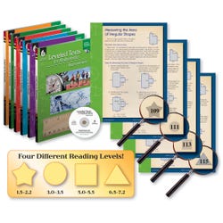 Image for Shell Education Leveled Texts for Mathematics Set of 6, Grades 4 to 12 from School Specialty