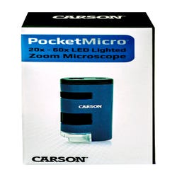 Image for Pocket Micro 20x-60x LED Lighted Zoom Microscope from School Specialty