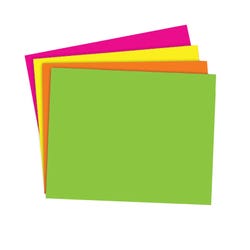 Image for School Smart Poster Board, 11 x 14 Inches, Assorted Neon Colors, Pack of 25 from School Specialty
