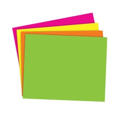 School Smart Poster Board, 11 x 14 Inches, Assorted Neon Colors, Pack of 25 1371699