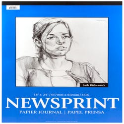 Image for Jack Richeson Newsprint Pad, 18 x 24 Inches, 32 lb, 100 Sheets from School Specialty