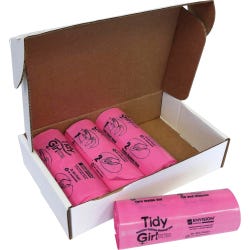Image for Stout Disposable Feminine Hygiene Tidy Girl Trash Bags, Pink, Pack of 600 from School Specialty