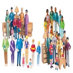 Image for Multicultural Family Figures Kit, Vinyl, Set of 32 from School Specialty