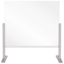 Image for Bi-silque Glass Countertop Barrier with Pass-Through, 26 x 34 Inches from School Specialty