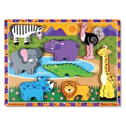 Image for Melissa & Doug Safari Chunky Puzzle from School Specialty