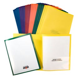 Image for School Smart Take Home Folder, Assorted Colors, Set of 24 from School Specialty