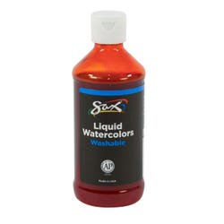 Sax Liquid Washable Watercolor Paint, 8 Ounces, Orange, Item Number 1567840