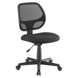 Image for Classroom Select Armless Multi Task Chair, Fabric Seat, Mesh Back, Black from School Specialty