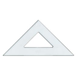Image for Westcott Student Polystyrene Triangle, 45 and 90 Degrees, 10 Inches, Clear from School Specialty
