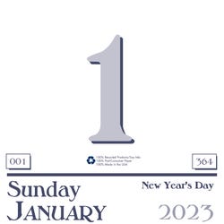 Image for House of Doolittle Recycled Today Wall Calendar Refill 2023, 6 x 6 Inches from School Specialty