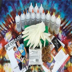 Image for Jacquard Economy Tie-Dye Kit, Supplies for up to 30 Shirts, Assorted Primary Colors from School Specialty