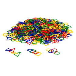 Image for Childcraft Shape Links for Toddlers, 3 Shapes, Assorted Colors, Set of 500 from School Specialty