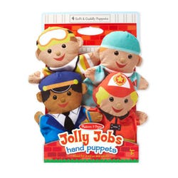 Melissa & Doug Jolly Jobs Hand Puppets, Set of 4 Item Number 2023864