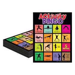 Image for Visualz Physical Activity Bingo Game, 8-1/2 x 11 Inches, Set of 30 from School Specialty