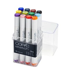 Image for Copic Sketch Marker Set, 12 color basic set. from School Specialty