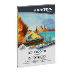 Lyra Aquacolor Water Soluble Crayons, Assorted Color, Set of 12 Item Number 1401841