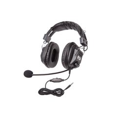 Image for Califone 3068MT CT Over-Ear Stereo Headset with Gooseneck Microphone and Inline Volume Control, 3.5mm Plug, Black, Each from School Specialty