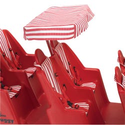 Image for Angeles Bye-Bye Buggy Canopy, 14 x 27 x 16 Inches, Red and White from School Specialty