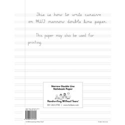 Image for Handwriting Without Tears Paper, Double Line Narrow, Pack of 100 from School Specialty