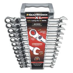 Image for Gearwrench 12-Piece XL Locking Flex Box End Ratcheting Combination Wrench Set - Metric, Set of 12 from School Specialty