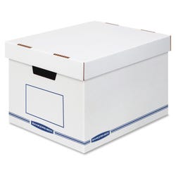 Bankers Box Storage Box, X-Large, 12 x 15 x 10 In, Pack of 12, Item Number 1576517
