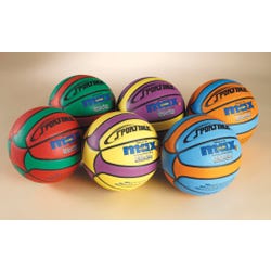 Image for Sportime Max Men's 29-1/2 Inch Star Basketballs, Set of 6 from School Specialty