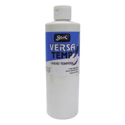 Sax Versatemp Heavy-Bodied Tempera Paint, 1 Pint, White Item Number 1440695
