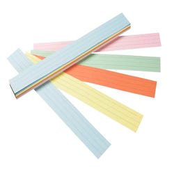 Image for Pacon Sentence Strips, Assorted Colors, 3 x 24 Inch, Pack of 100 from School Specialty
